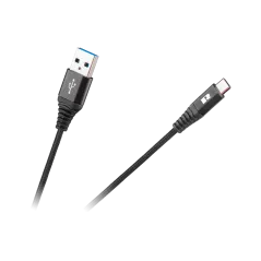 Kabel USB - USB typu C REBEL 100 cm czarny
