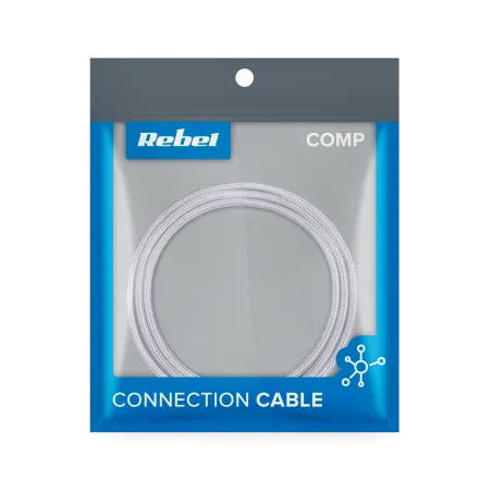 Kabel USB - USB typu C REBEL 50 cm biały