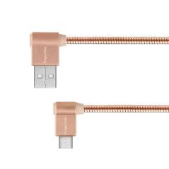 Kabel USB - wtyk kątowy typu C 1m 3A Kruger&Matz