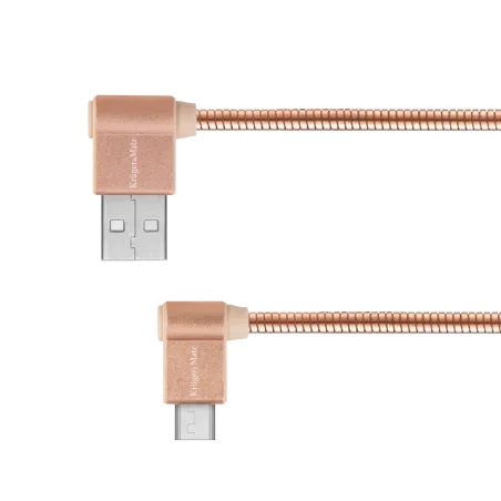 Kabel USB - wtyk kątowy typu C 1m 3A Kruger&Matz