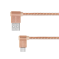 Kabel USB - wtyk kątowy typu C 1m 3A Kruger&Matz