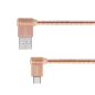 Kabel USB - wtyk kątowy typu C 1m 3A Kruger&Matz Kabel USB - wtyk kątowy typu C 1m 3A Kruger&Matz