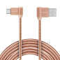 Kabel USB - wtyk kątowy typu C 1m 3A Kruger&Matz