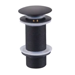 Korek klik-klak duży nablatowy czarny Duro – do umywalki