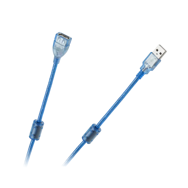 Kabel USB 2.0 Az -Am przedłużacz 5m ekran+filtr