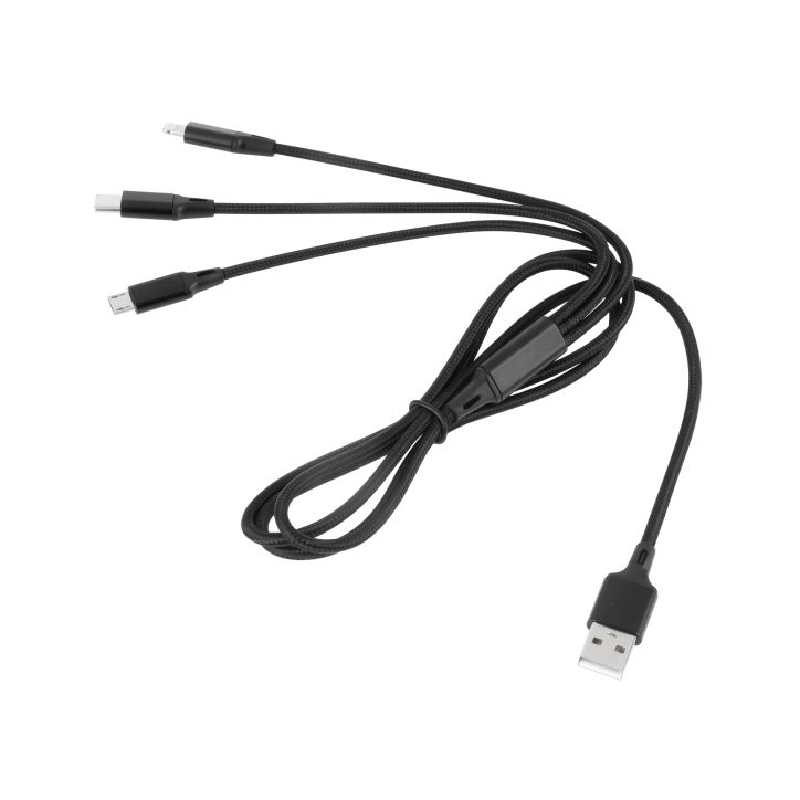 Kabel USB 3w1 microUSB, USB typu C, Lightning 100 cm Kabel USB 3w1 microUSB, USB typu C, Lightning 100 cm