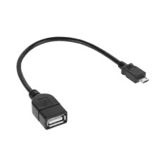 Kabel USB gniazdo A - wtyk micro USB 20cm