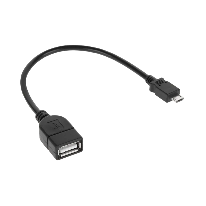 Kabel USB gniazdo A - wtyk micro USB 20cm