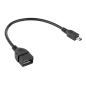 Kabel USB gniazdo A - wtyk mini USB 20cm OTG Kabel USB gniazdo A - wtyk mini USB 20cm OTG