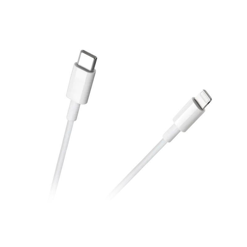 Kabel USB typu C - Lightning REBEL 100 cm biały