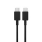 Kabel USB typu C - USB typu C 100 cm czarny Kabel USB typu C - USB typu C 100 cm czarny