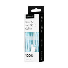 Kabel USB C 100 W 1 m niebieski Kruger&amp;Matz Basic – szybka ładowanie!