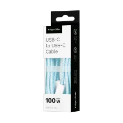 Kabel USB C 100 W 1 m niebieski Kruger&amp;Matz Basic – szybka ładowanie!