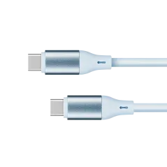 Kabel USB typu C - USB typu C 100 W 1 m silikonowy niebieski Kruger&Matz Basic