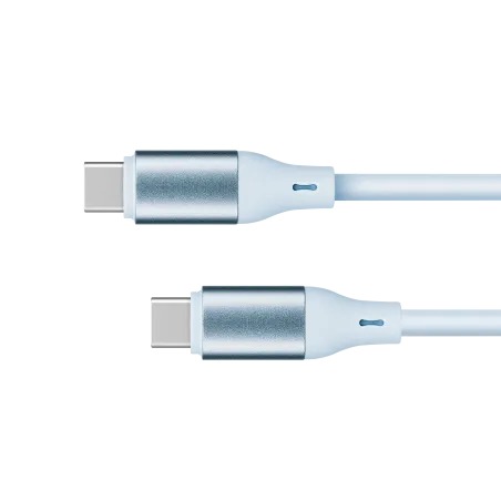 Kabel USB typu C - USB typu C 100 W 1 m silikonowy niebieski Kruger&Matz Basic