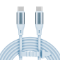 Kabel USB typu C - USB typu C 100 W 1 m silikonowy niebieski Kruger&Matz Basic Kabel USB typu C - USB typu C 100 W 1 m silikonowy niebieski Kruger&Matz Basic