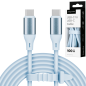 Kabel USB typu C - USB typu C 100 W 1 m silikonowy niebieski Kruger&Matz Basic Kabel USB typu C - USB typu C 100 W 1 m silikonowy niebieski Kruger&Matz Basic
