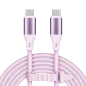 Kabel USB typu C - USB typu C 100 W 1 m silikonowy różowy Kruger&Matz Basic Kabel USB typu C - USB typu C 100 W 1 m silikonowy różowy Kruger&Matz Basic