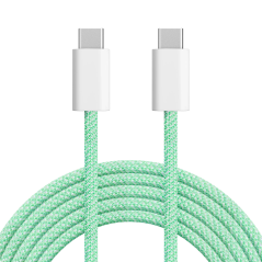 Kabel USB typu C - USB typu C 100 W 1 m zielony Kruger&Matz Basic