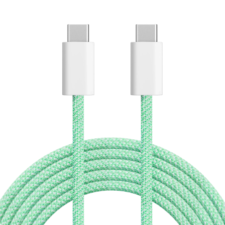 Kabel USB typu C - USB typu C 100 W 1 m zielony Kruger&Matz Basic
