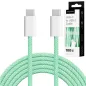 Kabel USB typu C - USB typu C 100 W 1,5 m zielony Kruger&Matz Basic