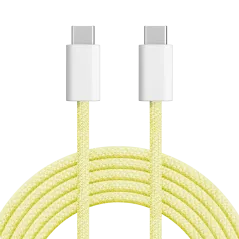 Kabel USB typu C - USB typu C 60 W 1 m żółty Kruger&Matz Basic