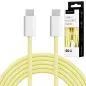 Kabel USB typu C - USB typu C 60 W 1 m żółty Kruger&Matz Basic