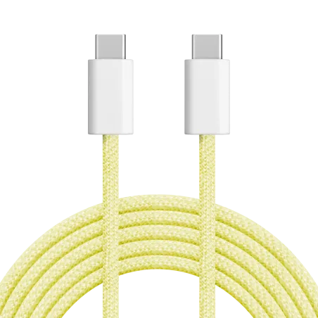 Kabel USB typu C - USB typu C 60 W 1,5 m żółty Kruger&Matz Basic