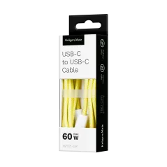 Kabel USB typu C - USB typu C 60 W 1,5 m żółty Kruger&Matz Basic