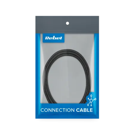 Kabel USB typu C - USB typu C REBEL 100 cm czarny