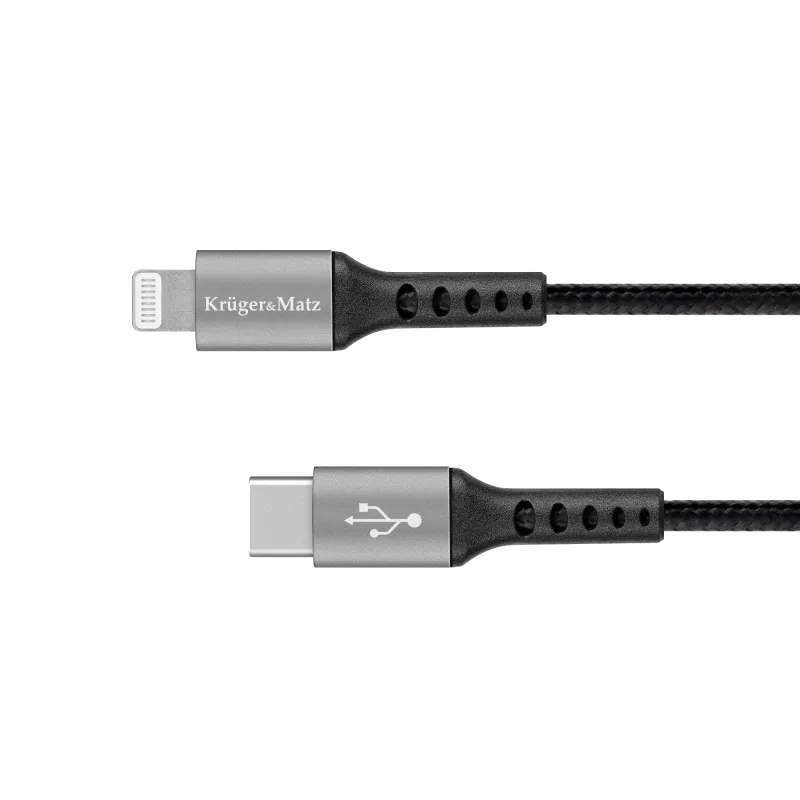 Kabel USB typu C - wtyk Lightning C94 MFi 1 m Kruger&Matz
