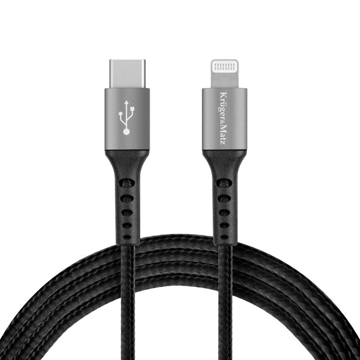Kabel USB typu C - wtyk Lightning C94 MFi 1 m Kruger&Matz Kabel USB typu C - wtyk Lightning C94 MFi 1 m Kruger&Matz
