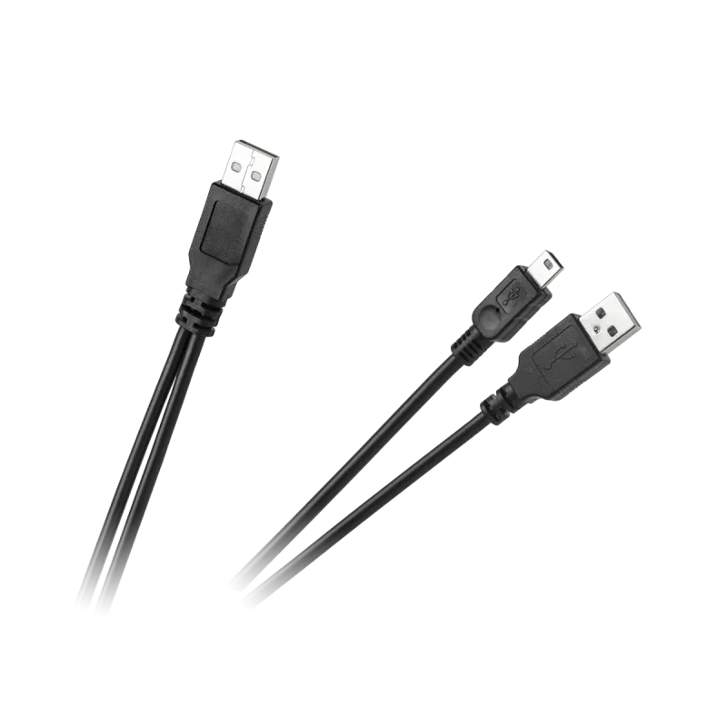 Kabel USB wtyk - wtyk + mini USB 5pin Kabel USB wtyk - wtyk + mini USB 5pin
