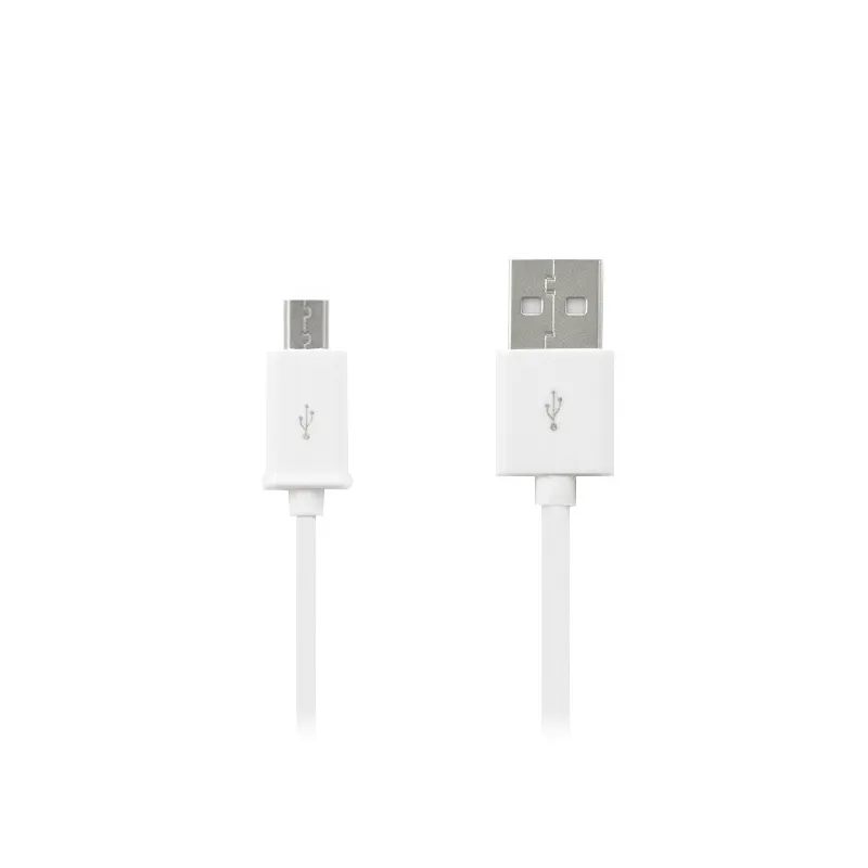 Kabel USB wtyk - wtyk microUSB biały