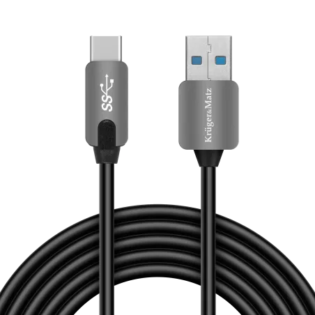 Kabel USB wtyk 3.0 - wtyk typu C 5 Gbps 0,5m Kruger&Matz