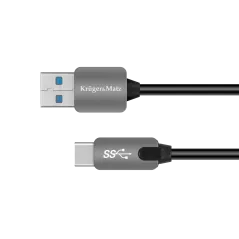Kabel USB wtyk 3.0 - wtyk typu C 5 Gbps 1 m Kruger&Matz