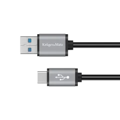 Kabel USB wtyk 3.0V - wtyk typu C 5 Gbps 1m Kruger&Matz Basic