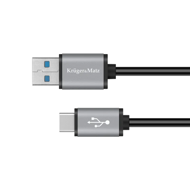 Kabel USB wtyk 3.0V - wtyk typu C 5 Gbps 1m Kruger&Matz Basic
