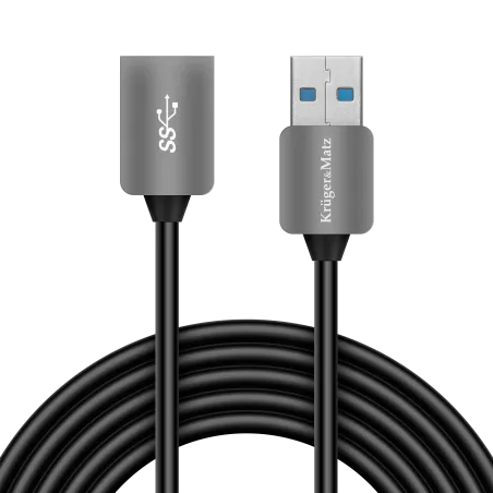 Kabel USB3.0 wtyk - gniazdo 1m Kruger&Matz