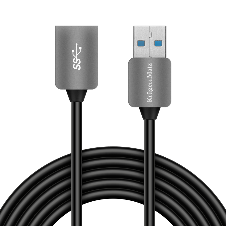 Kabel USB3.0 wtyk - gniazdo 1m Kruger&Matz Kabel USB3.0 wtyk - gniazdo 1m Kruger&Matz