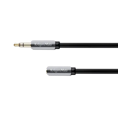 Kabel wtyk - gniazdo proste jack 3.5 stereo 1.0m Kruger&Matz