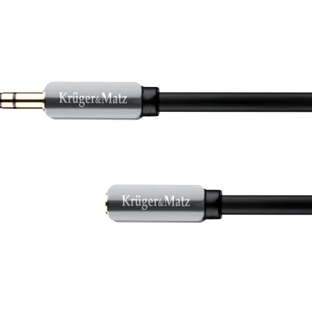 Kabel wtyk - gniazdo proste jack 3.5 stereo 1.0m Kruger&Matz