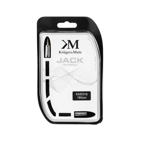 Kabel wtyk - gniazdo jack 3.5 stereo 1.8m Kruger&Matz