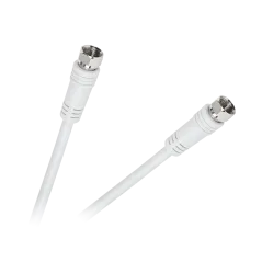 Kabel wtyk F - wtyk F 1,8m biały