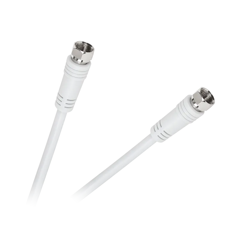 Kabel wtyk F - wtyk F 1,8m biały