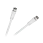 Kabel wtyk F - wtyk F 1,8m biały