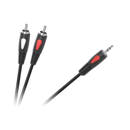 Kabel wtyk jack 3.5 - 2RCA 1.8m Cabletech Eco-Line