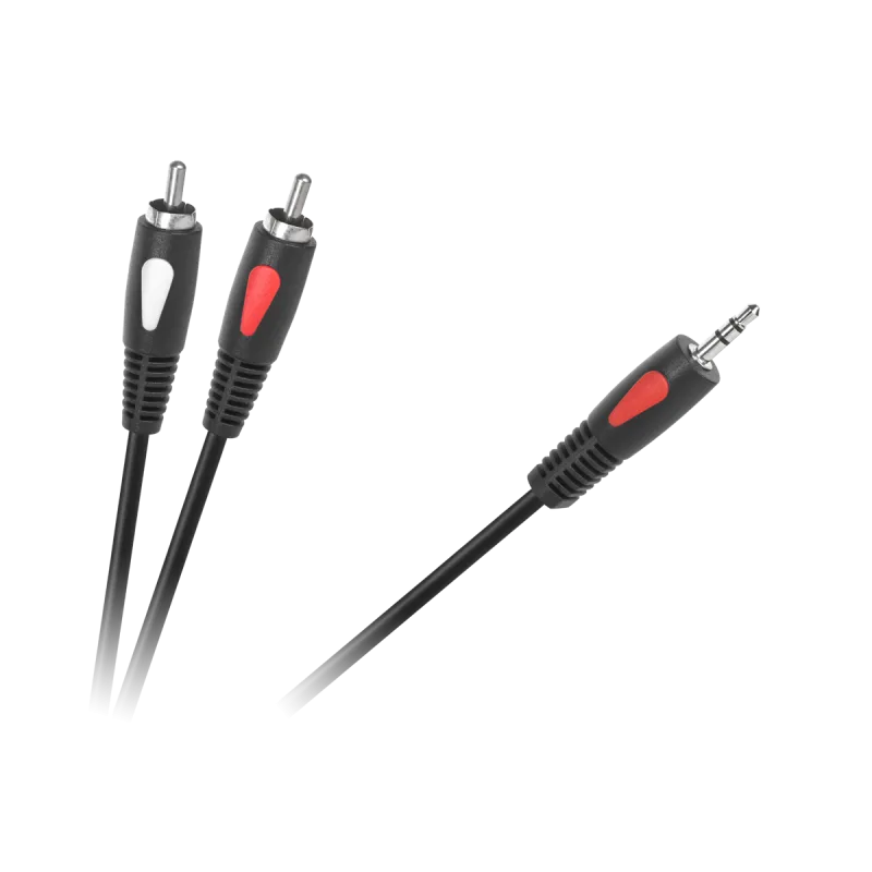 Kabel wtyk jack 3.5 - 2RCA 5.0m Cabletech Eco-Line
