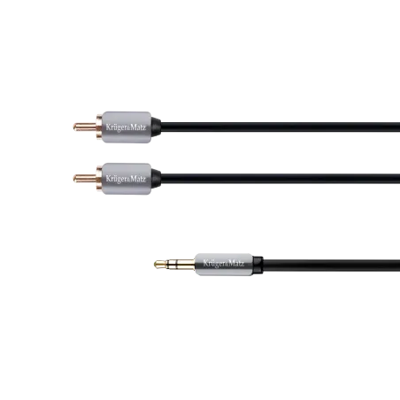 Kabel wtyk jack 3.5 - 2RCA stereo 1.0m Kruger&Matz