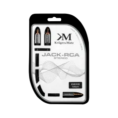 Kabel wtyk jack 3.5 - 2RCA stereo 1.0m Kruger&Matz